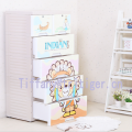 Cartoon design Baby drawer Plastic Storage Clothing Cabinet